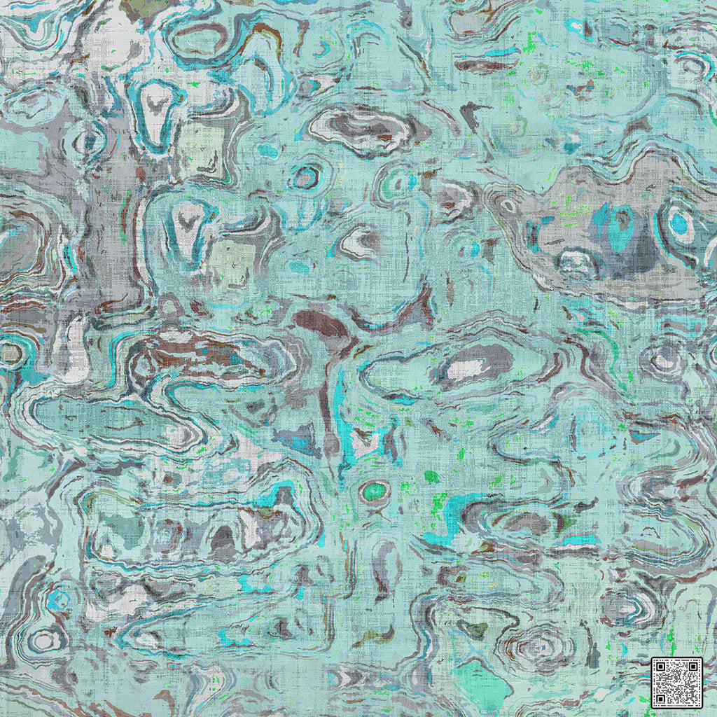 Lavalamp - Seaglass  By Phillipe Romano | Phillipe Romano Showhouse |Modern Geometric Wallcovering Grasscloth