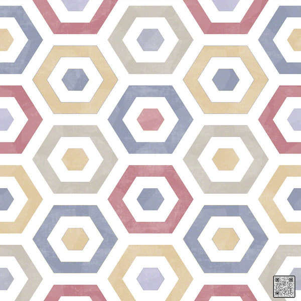 Pop - Shiraz Pinot  By Phillipe Romano | Phillipe Romano Showhouse |Modern Geometric Wallcovering Grasscloth