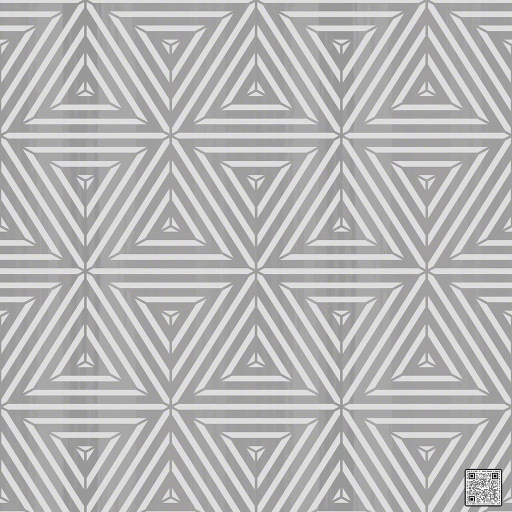 Star - Pewter  By Phillipe Romano | Phillipe Romano Showhouse |Modern Geometric Wallcovering Grasscloth