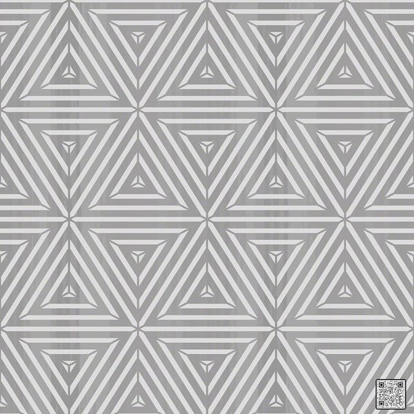 Star - Pewter  By Phillipe Romano | Phillipe Romano Showhouse |Modern Geometric Wallcovering Grasscloth