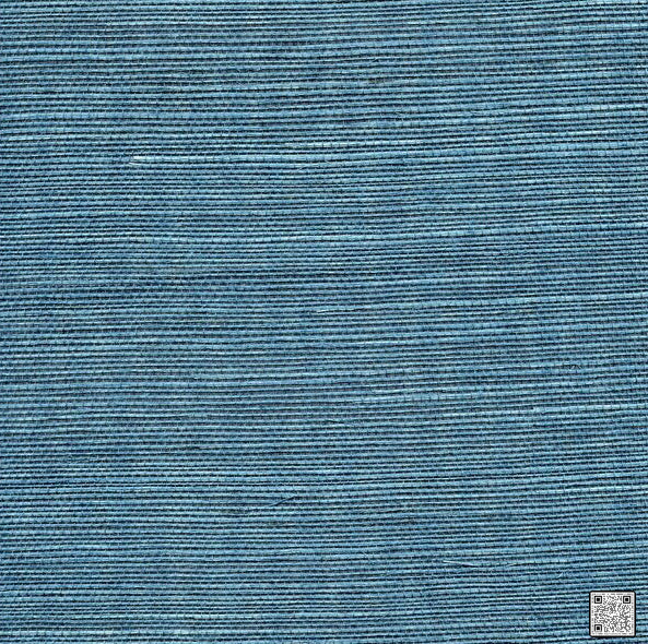 Sisal - Peacock Blue  By Phillipe Romano | Phillipe Romano Simply Sisal |Solid  Wallcovering Grasscloth