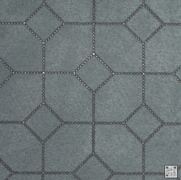 Paladino - Graphite  By Phillipe Romano | Phillipe Romano Elegante |Medallion / Suzani / Persian Metallic Wallcovering