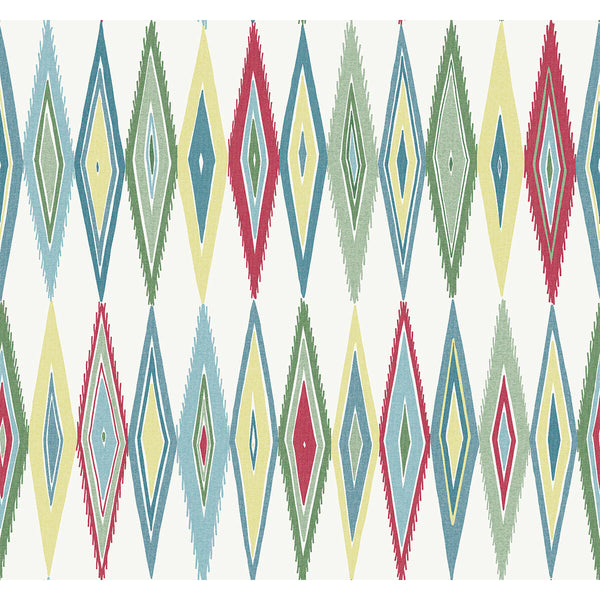 Bowfin - Fruit Medley Multi By Phillipe Romano | Phillipe Romano The Keys | Geometric Wallcovering Print