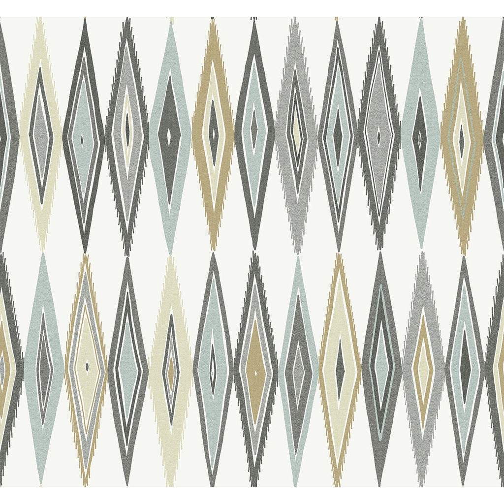 Bowfin - Trout Espresso By Phillipe Romano | Phillipe Romano The Keys | Geometric Wallcovering Print