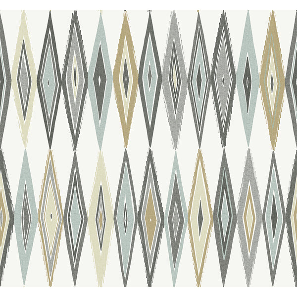Bowfin - Trout Espresso By Phillipe Romano | Phillipe Romano The Keys | Geometric Wallcovering Print