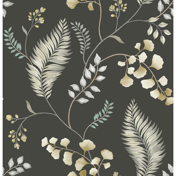 El Monte - Mountain Ash Black By Phillipe Romano | Phillipe Romano The Keys | Botanical & Floral Wallcovering Print