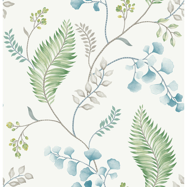 El Monte - Jade Green By Phillipe Romano | Phillipe Romano The Keys | Botanical & Floral Wallcovering Print