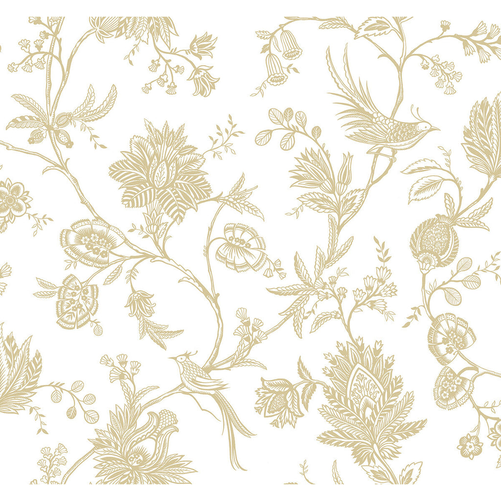 Maloney - Wheat Gold By Phillipe Romano | Phillipe Romano The Keys | Toile Wallcovering Print