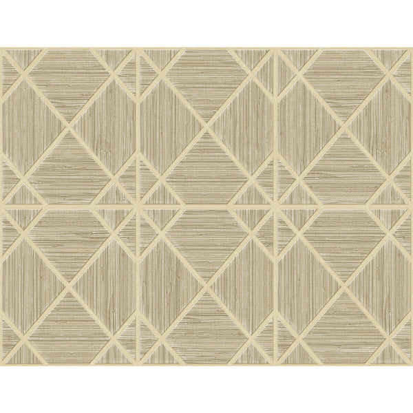 Midway Ave - Sandcastle Beige By Phillipe Romano | Phillipe Romano The Keys | Geometric Wallcovering Vinyl/Faux Leather