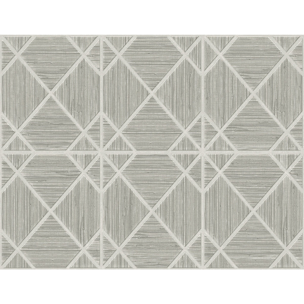 Midway Ave - Anchor Grey By Phillipe Romano | Phillipe Romano The Keys | Geometric Wallcovering Vinyl/Faux Leather