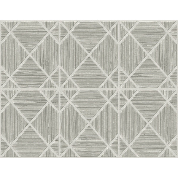 Midway Ave - Anchor Grey By Phillipe Romano | Phillipe Romano The Keys | Geometric Wallcovering Vinyl/Faux Leather