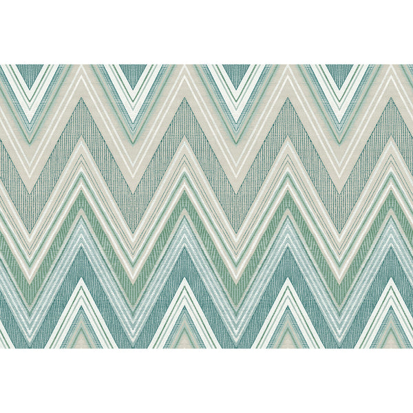 Sailfish - Mint Teal By Phillipe Romano | Phillipe Romano The Keys | Flamestitch Wallcovering Vinyl/Faux Leather