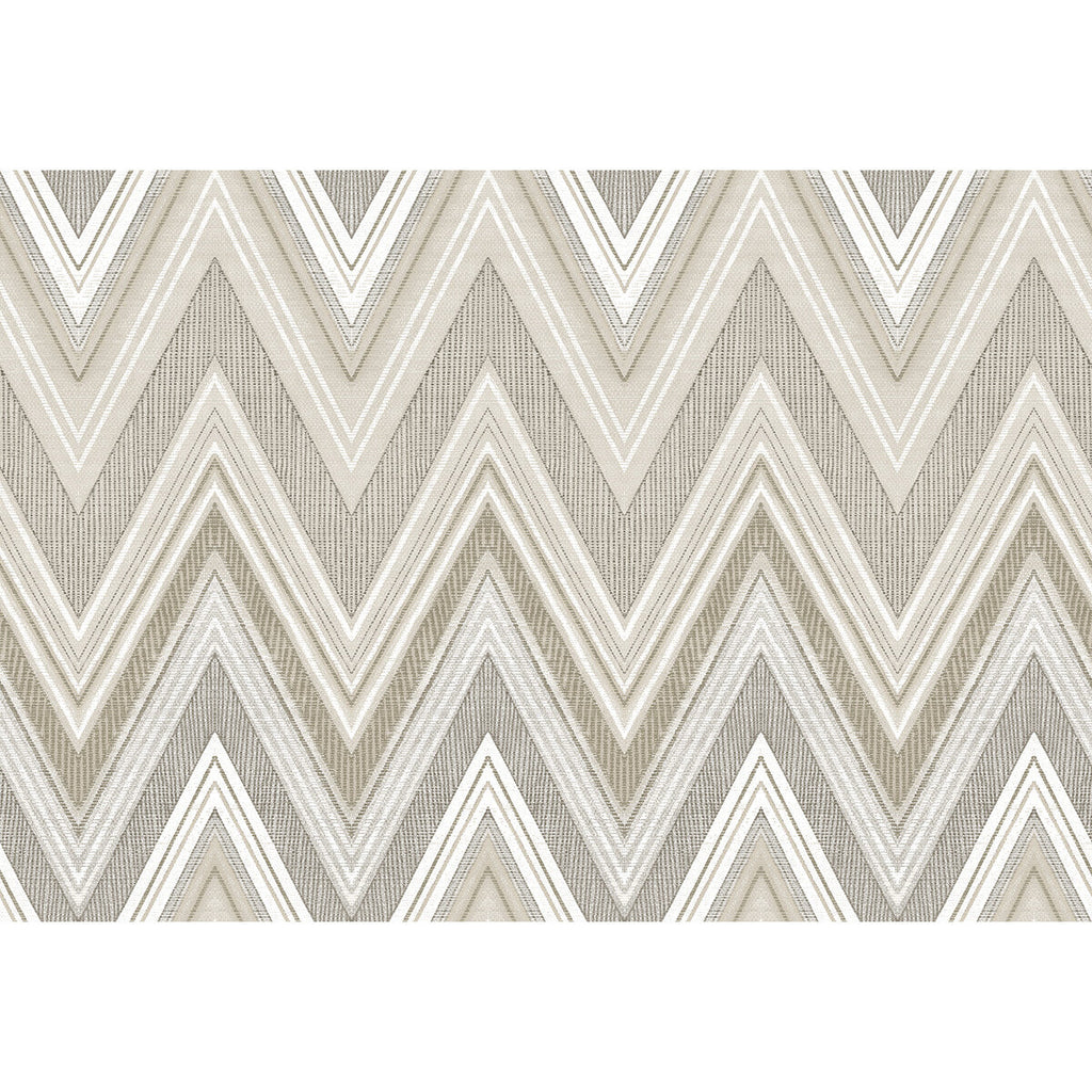 Sailfish - Oat Taupe By Phillipe Romano | Phillipe Romano The Keys | Flamestitch Wallcovering Print