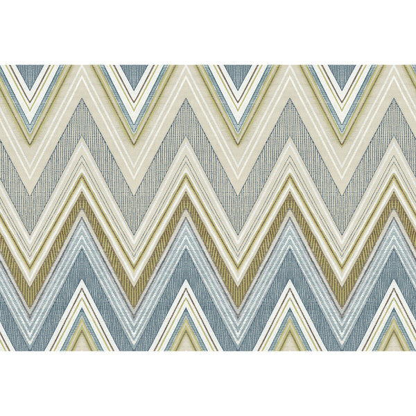 Sailfish - Citrus Blue By Phillipe Romano | Phillipe Romano The Keys | Flamestitch Wallcovering Vinyl/Faux Leather