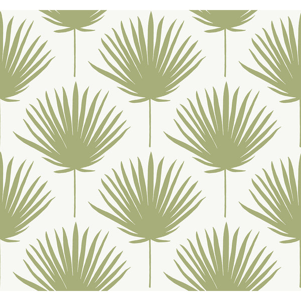 Shore Front - Avocado Green By Phillipe Romano | Phillipe Romano The Keys | Botanical & Floral Wallcovering Print