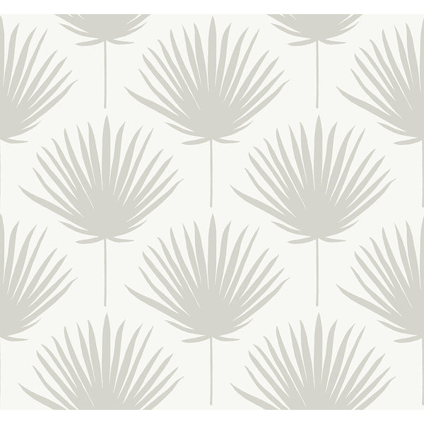 Shore Front - Mist Grey By Phillipe Romano | Phillipe Romano The Keys | Botanical & Floral Wallcovering Print
