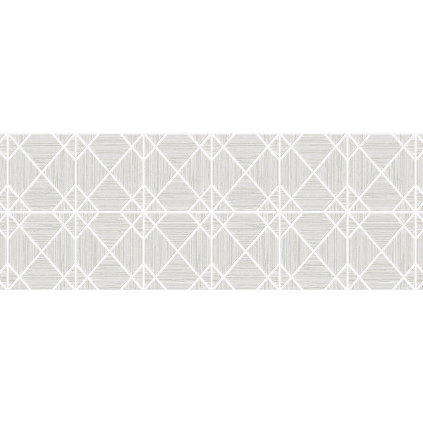 Midway Ave 54 - Sandy Light Grey By Phillipe Romano | Phillipe Romano The Keys 54 |Modern Geometric Wallcovering Vinyl/Faux Leather
