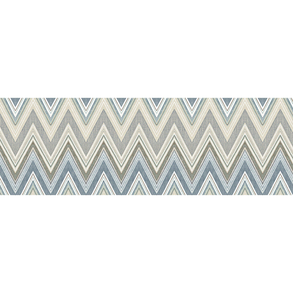 Sailfish 54 - Catana Blue By Phillipe Romano | Phillipe Romano The Keys 54 | Flamestitch Wallcovering Vinyl/Faux Leather