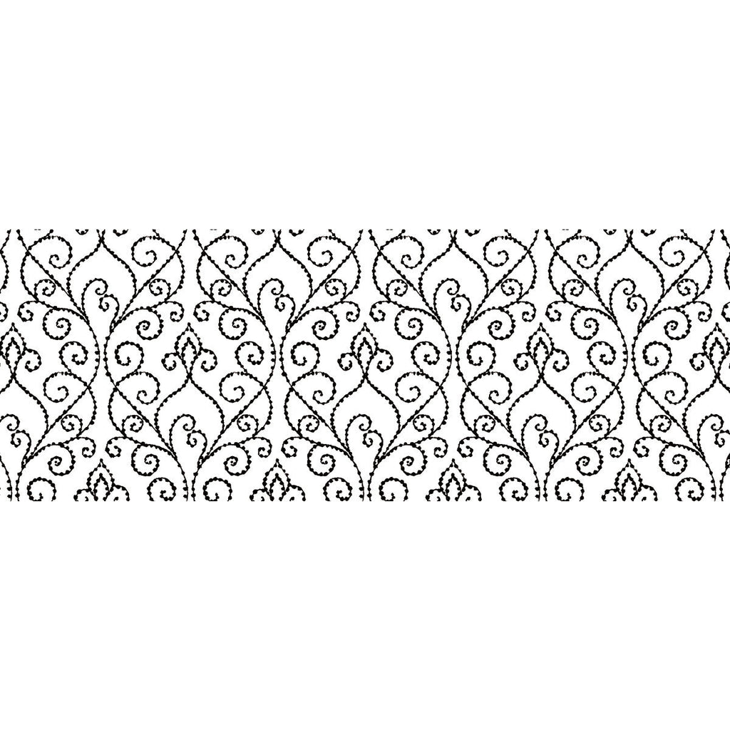 Sea Lore 54 - Kiwi Black By Phillipe Romano | Phillipe Romano The Keys 54 | Lattice/Scrollwork Wallcovering Vinyl/Faux Leather