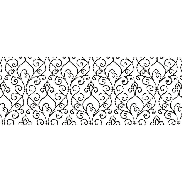Sea Lore 54 - Kiwi Black By Phillipe Romano | Phillipe Romano The Keys 54 | Lattice/Scrollwork Wallcovering Vinyl/Faux Leather
