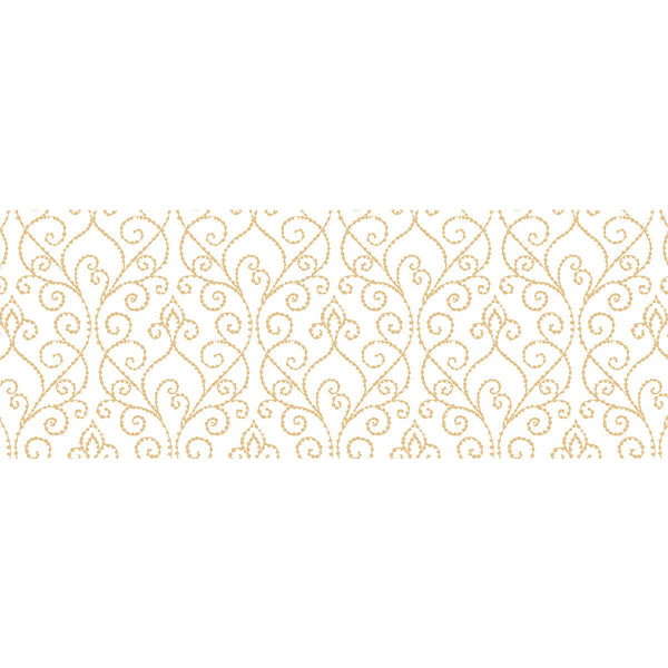 Sea Lore 54 - Pampus Gold By Phillipe Romano | Phillipe Romano The Keys 54 | Lattice/Scrollwork Wallcovering Vinyl/Faux Leather