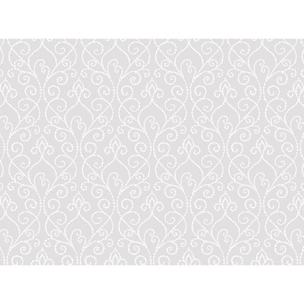 Sea Lore 54 - Stormy Light Grey By Phillipe Romano | Phillipe Romano The Keys 54 | Lattice/Scrollwork Wallcovering Vinyl/Faux Leather