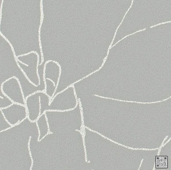 Garden - Soft Gray Grey By Phillipe Romano | Phillipe Romano Taniya Nayak |Botanical & Floral Modern Wallcovering