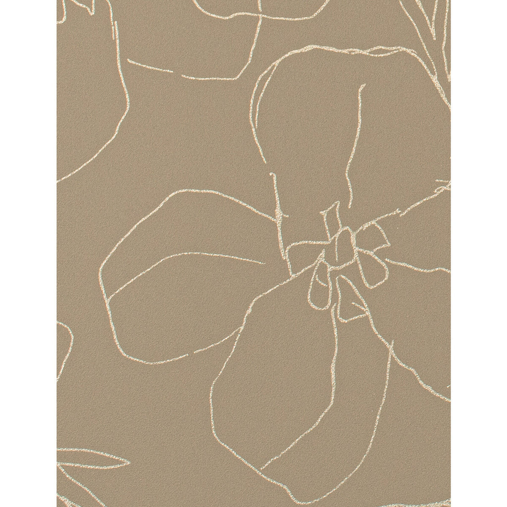 Garden - Tapiocap Brown By Phillipe Romano | Phillipe Romano Taniya Nayak |Botanical & Floral Modern Wallcovering