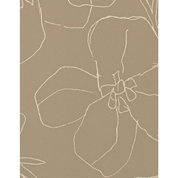 Garden - Tapiocap Brown By Phillipe Romano | Phillipe Romano Taniya Nayak |Botanical & Floral Modern Wallcovering