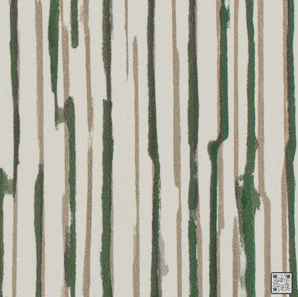 Wave - Forest Green By Phillipe Romano | Phillipe Romano Taniya Nayak | Modern Wallcovering Vinyl/Faux Leather