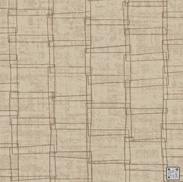 Axis - Tapioca Brown By Phillipe Romano | Phillipe Romano Taniya Nayak | Modern Wallcovering Vinyl/Faux Leather