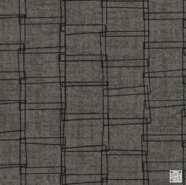 Axis - Graphite Grey By Phillipe Romano | Phillipe Romano Taniya Nayak | Modern Wallcovering Vinyl/Faux Leather