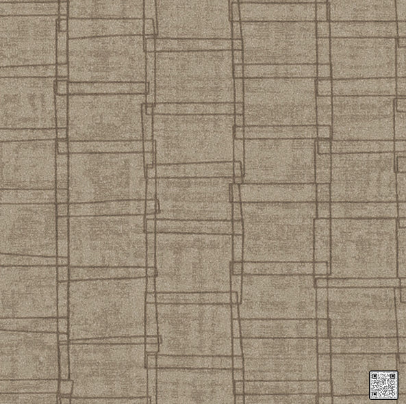Axis - Macchiato Brown By Phillipe Romano | Phillipe Romano Taniya Nayak | Modern Wallcovering Vinyl/Faux Leather