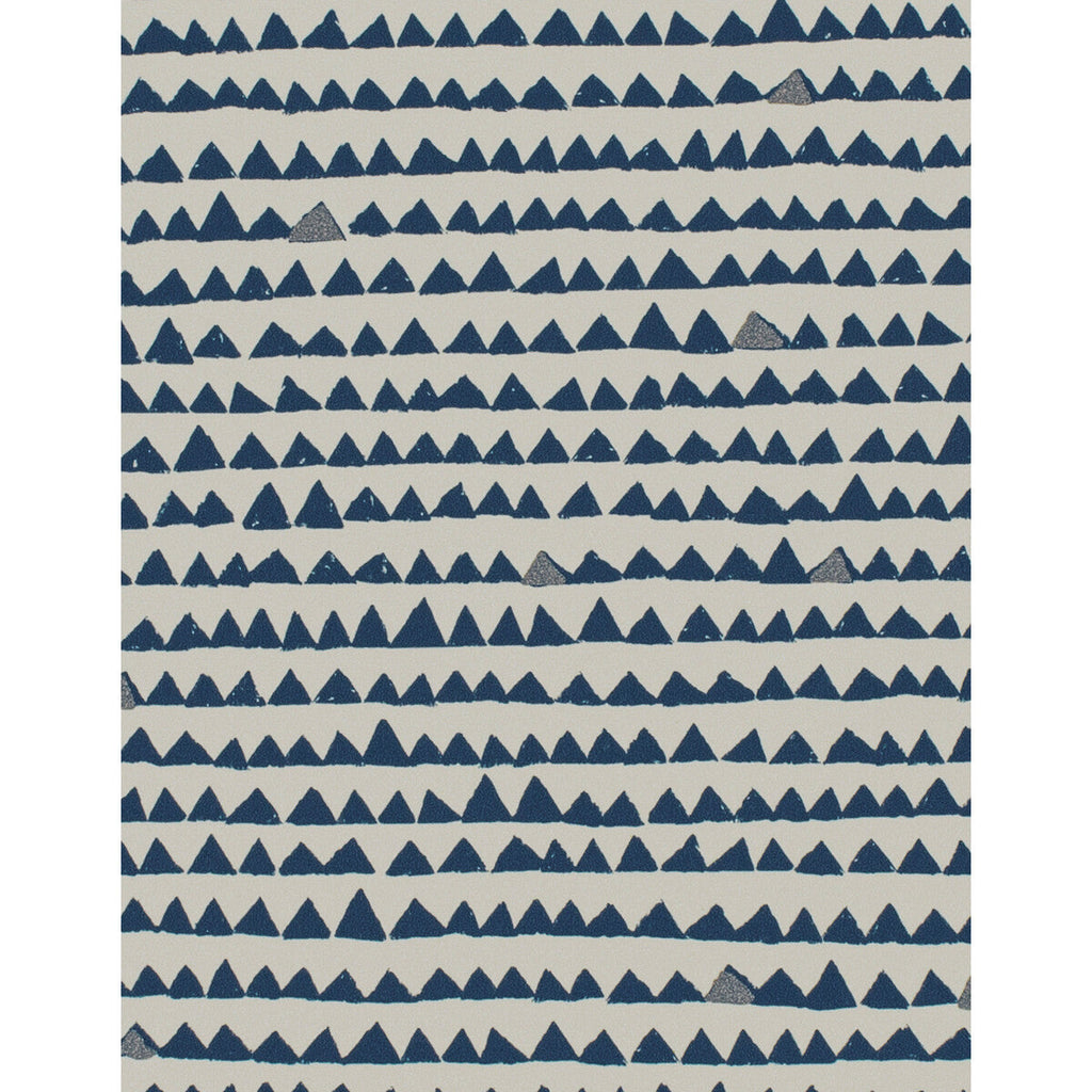 Cairn - Ink Bluep Blue By Phillipe Romano | Phillipe Romano Taniya Nayak | Modern Wallcovering Vinyl/Faux Leather