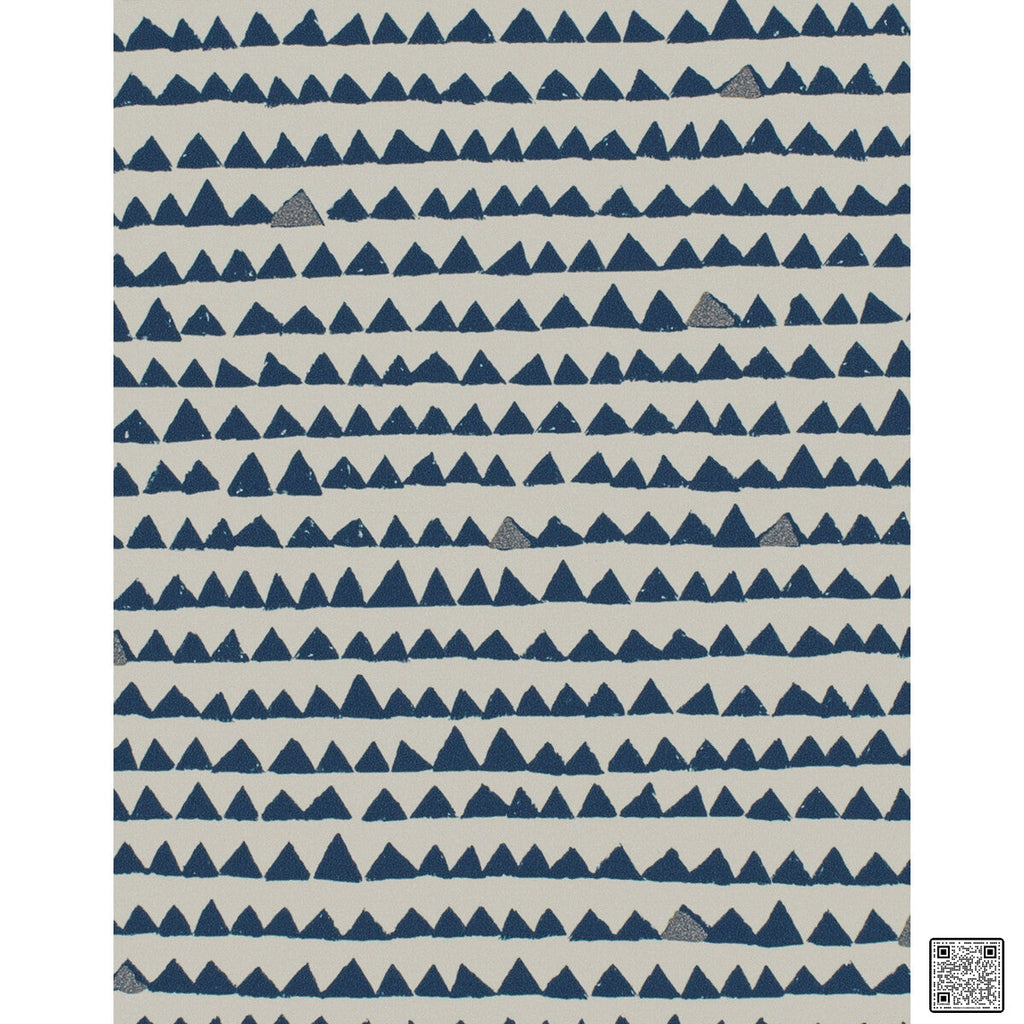 Cairn - Ink Blue Blue By Phillipe Romano | Phillipe Romano Taniya Nayak | Modern Wallcovering Vinyl/Faux Leather
