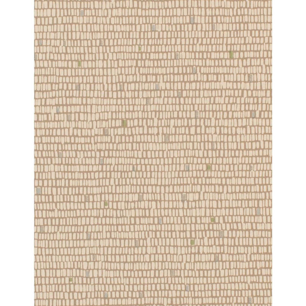 Surge - Tapiocap Brown By Phillipe Romano | Phillipe Romano Taniya Nayak |Modern Geometric Wallcovering Vinyl/Faux Leather