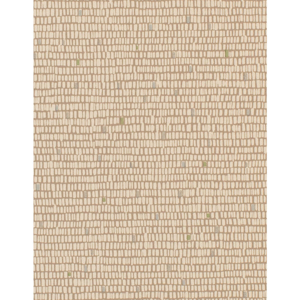 Surge - Tapiocap Brown By Phillipe Romano | Phillipe Romano Taniya Nayak |Modern Geometric Wallcovering Vinyl/Faux Leather