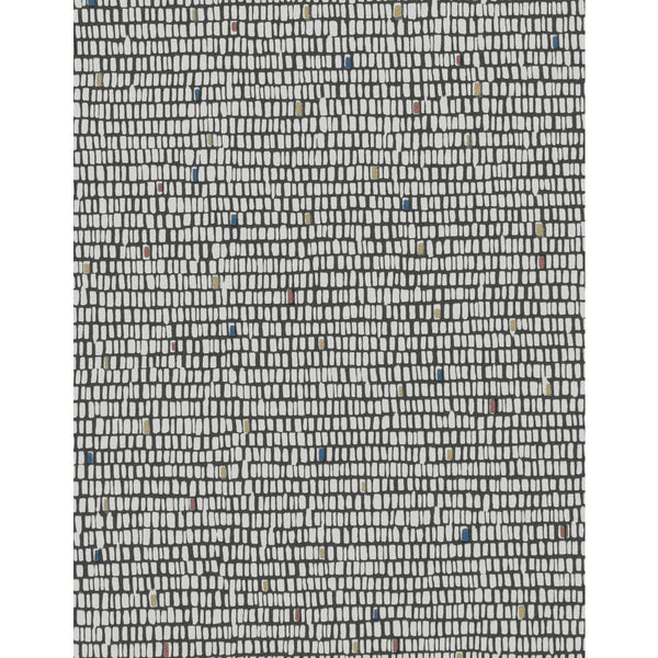 Surge - Graphitep Grey By Phillipe Romano | Phillipe Romano Taniya Nayak |Modern Geometric Wallcovering Vinyl/Faux Leather
