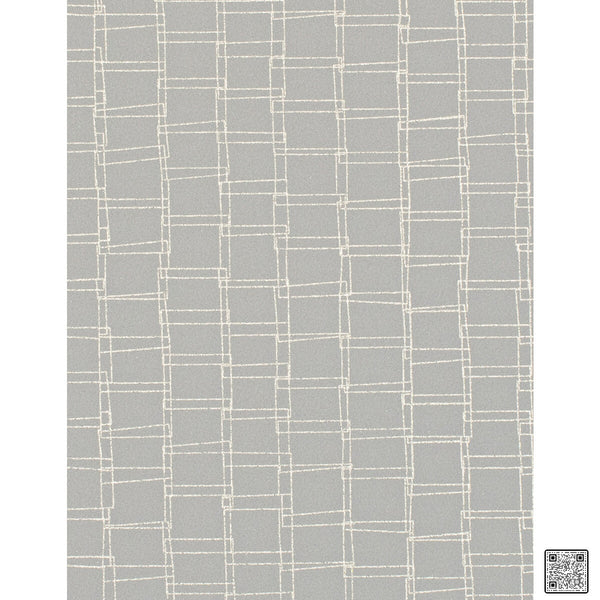 Looped - Soft Gray Grey By Phillipe Romano | Phillipe Romano Taniya Nayak | Modern Wallcovering Vinyl/Faux Leather