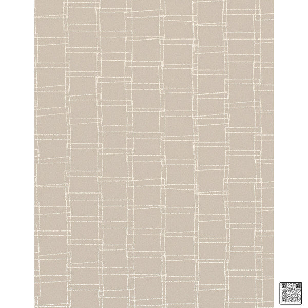 Looped - Wheat Beige By Phillipe Romano | Phillipe Romano Taniya Nayak | Modern Wallcovering Vinyl/Faux Leather