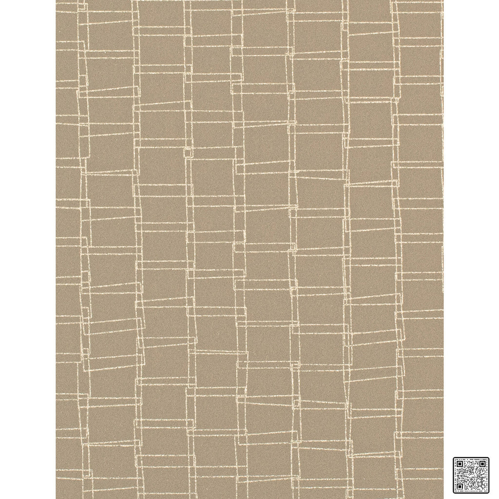 Looped - Tapioca Brown By Phillipe Romano | Phillipe Romano Taniya Nayak | Modern Wallcovering Vinyl/Faux Leather
