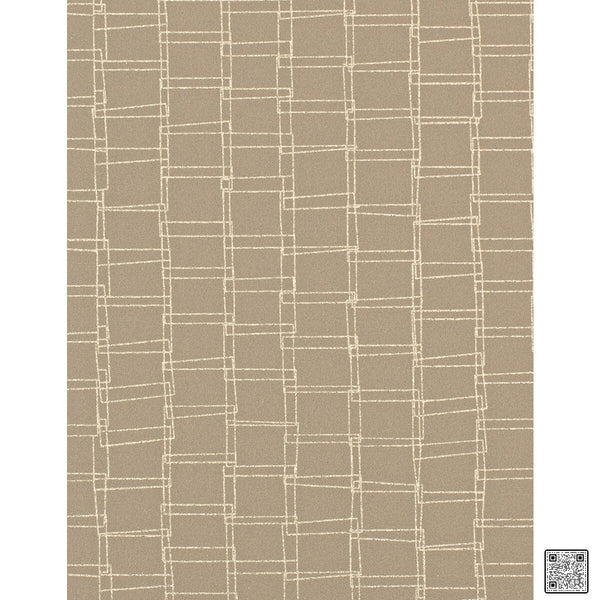 Looped - Tapioca Brown By Phillipe Romano | Phillipe Romano Taniya Nayak | Modern Wallcovering Vinyl/Faux Leather