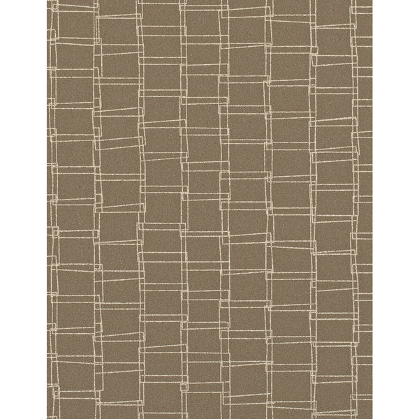 Looped - Macchiatop Brown By Phillipe Romano | Phillipe Romano Taniya Nayak | Modern Wallcovering Vinyl/Faux Leather