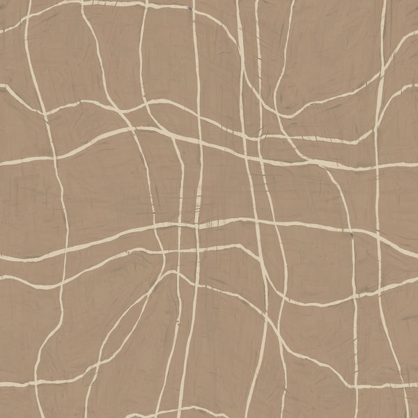 Warp and Weft Clay | Poppy Print Studio Wallcovering