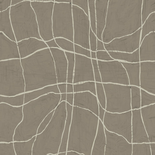 Warp and Weft Stone | Poppy Print Studio Wallcovering