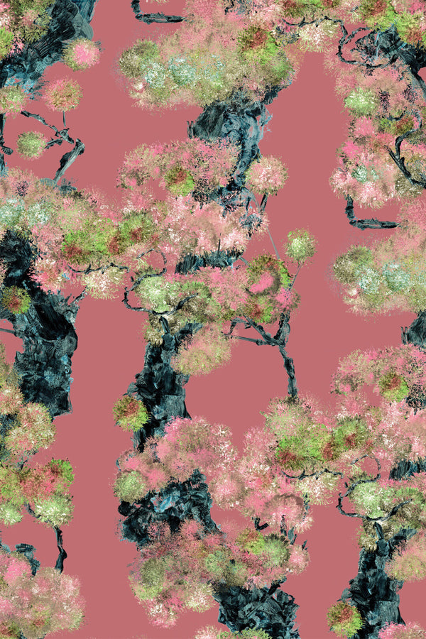 Wee Pinyin Rouge Lacquer | Timorous Beasties Wallcovering