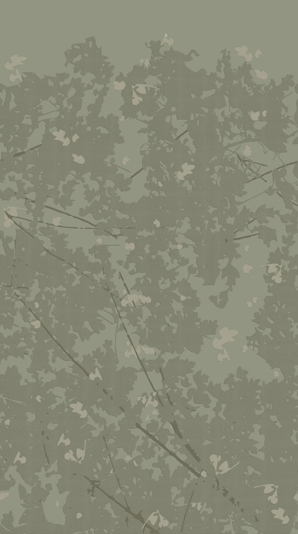 Wild Woods Green - Sage Green Commercial Wallcovering | Koroseal