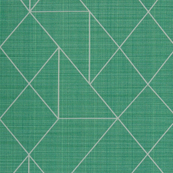 Brussels Angles Parakeet Wallcovering | Phillipe Romano