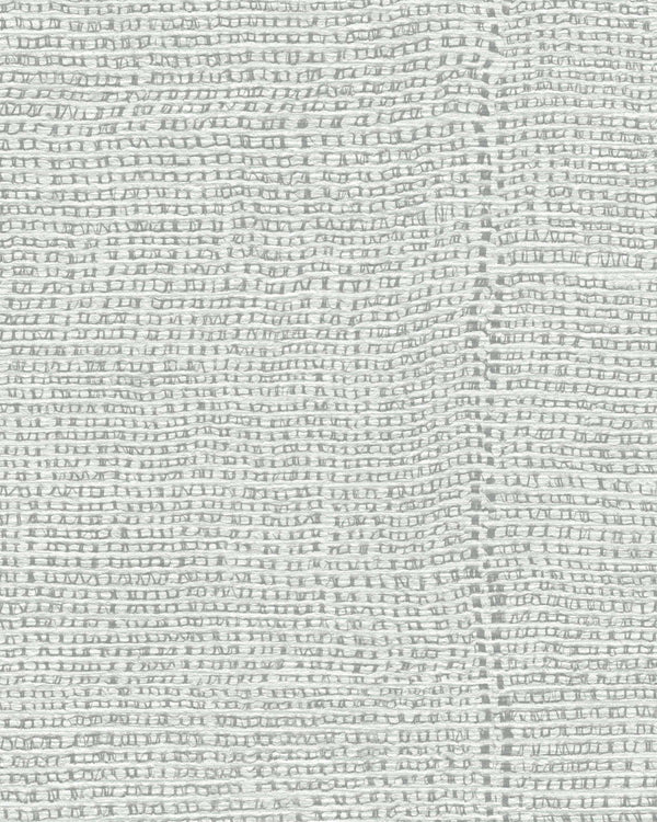 Brussels Weaver's Seam Pearly Grey Wallcovering | Phillipe Romano