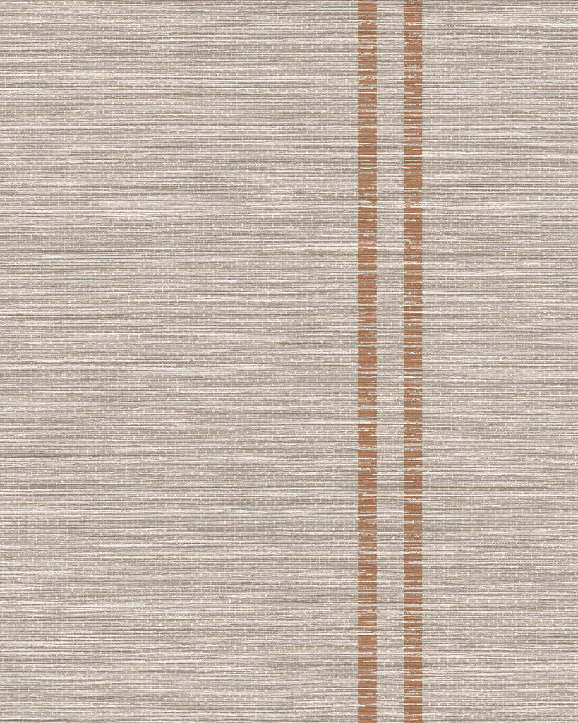 Brussels Hampton Stripe Sandstone Wallcovering | Phillipe Romano